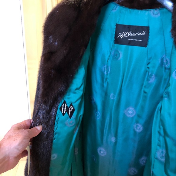 Women's Mink Jacket, Brown Mink - Picture 4 of 7